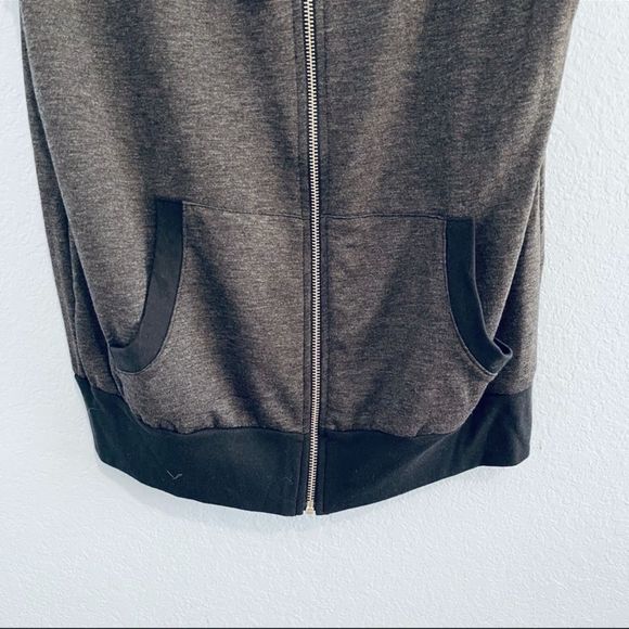 NWOT Over the Limit Sleeveless Hoodie Charcoal Gray Mens L - Picture 7 of 15